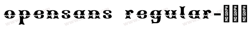 opensans regular字体转换